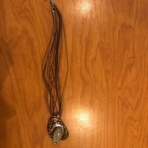 Grey & silver pendant